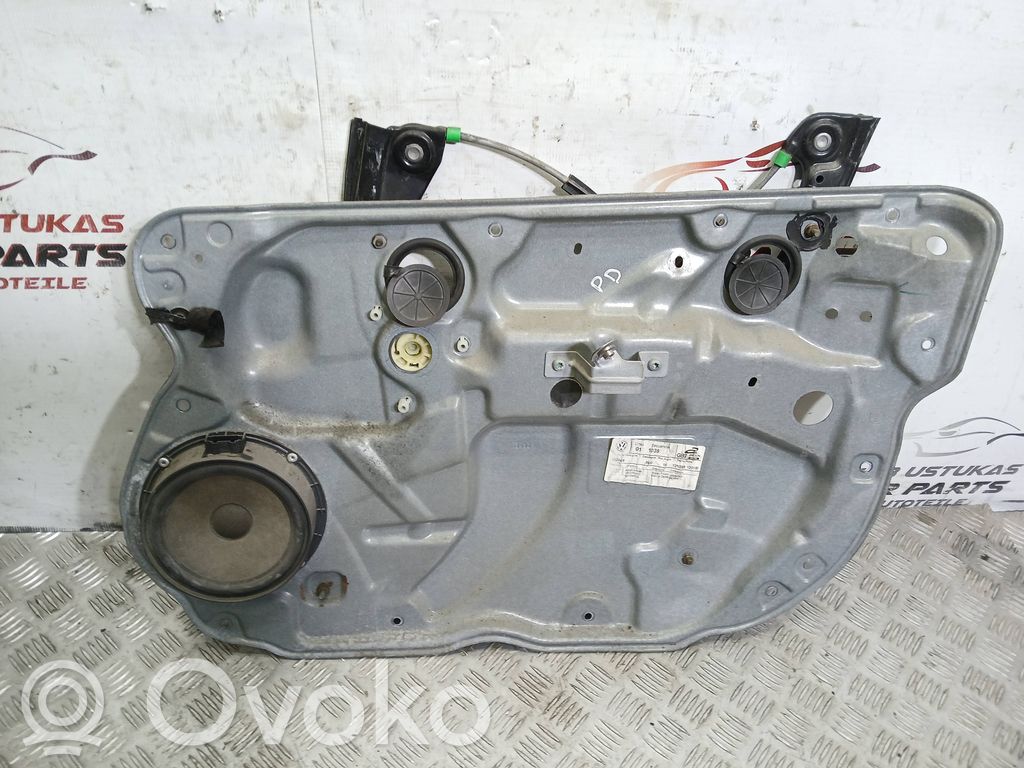 Volkswagen Polo IV 9N3 Meccanismo di sollevamento del finestrino anteriore senza motorino