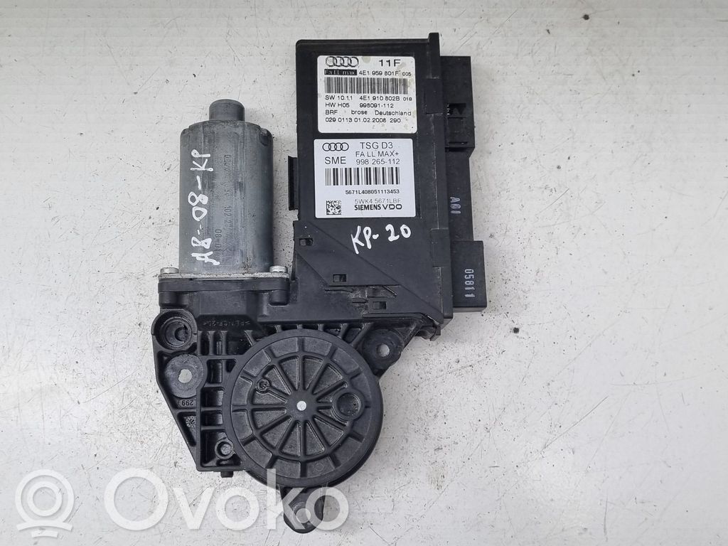 Audi A8 S8 D3 4E Front door window regulator motor 