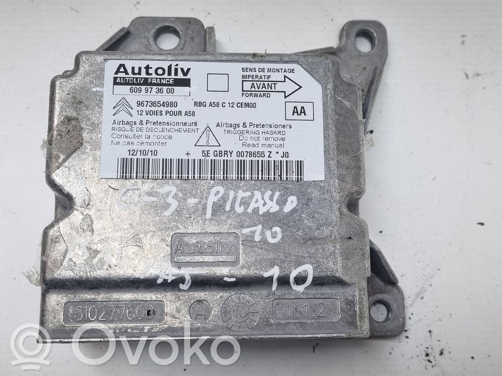 Citroen C3 Picasso Airbag control unit/module 
