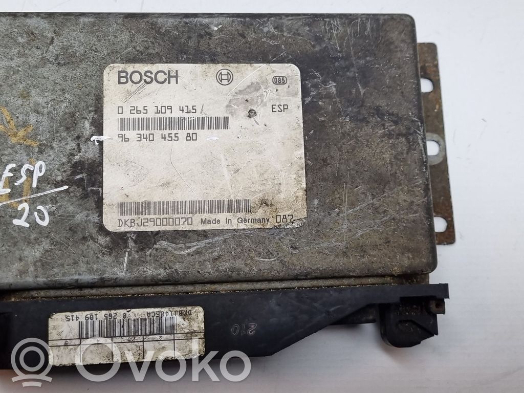 Peugeot 607 ESP (stability system) control unit 