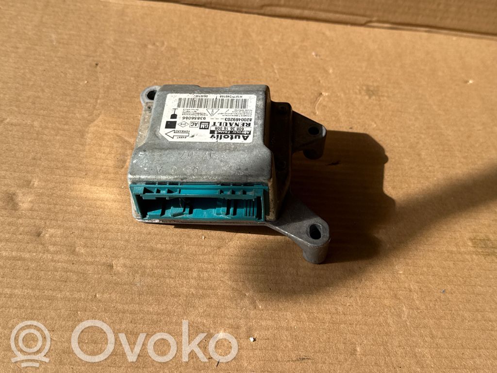 Airbag control unit/module   8200469203,93856086,608361600B