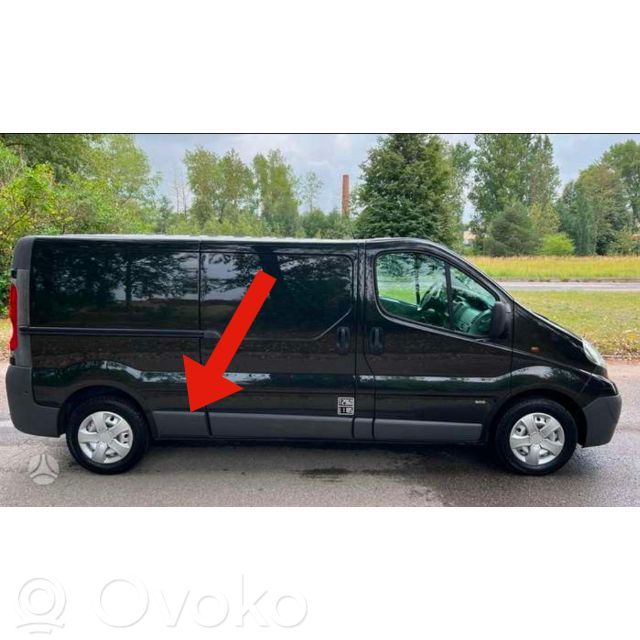 Opel Vivaro Rivestimento modanatura parafango posteriore 