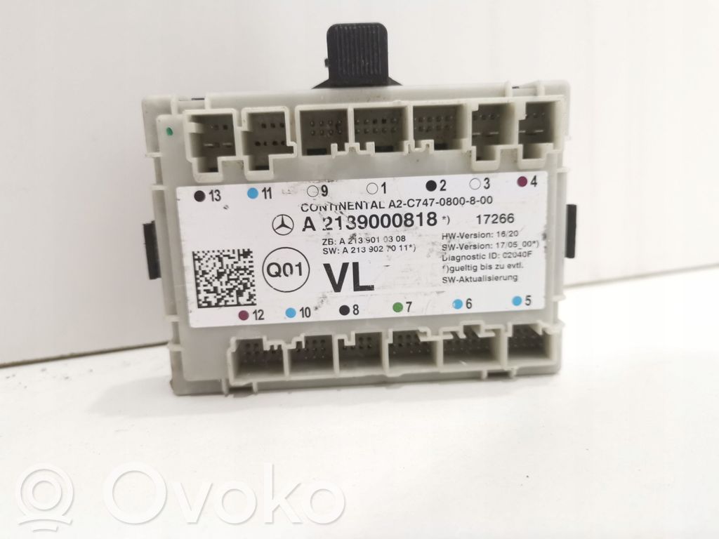 Mercedes-Benz E W213 Door control unit/module 