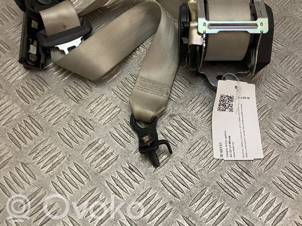 Volvo XC90 Cinturón trasero 