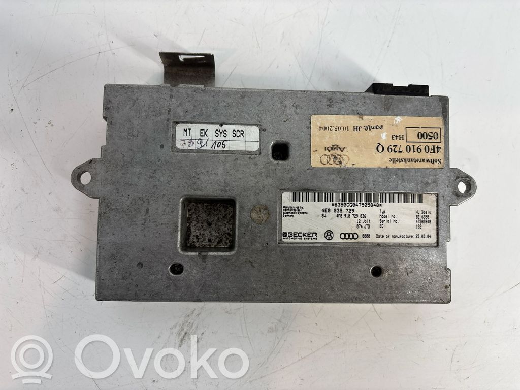 MMI control unit   4E0035729,06Z101603F