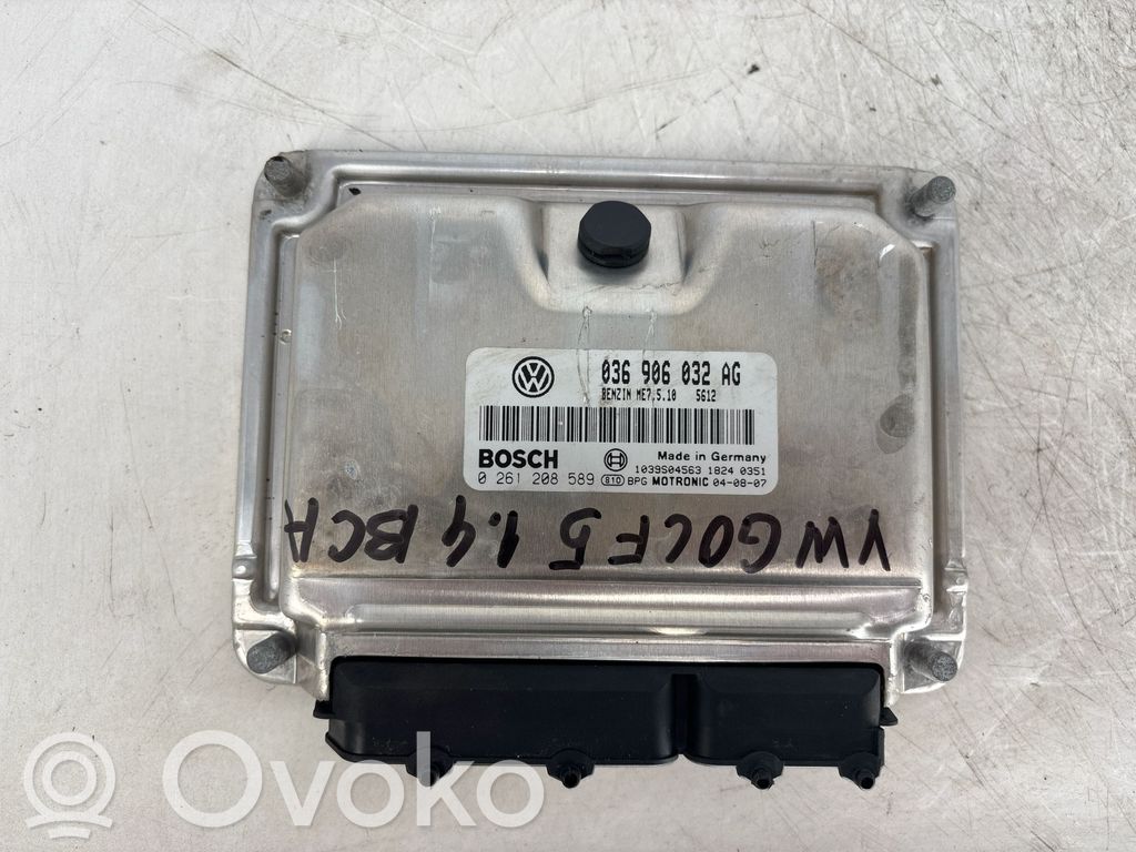 Engine control unit/module   036906032AG,0261208589,1039S04563