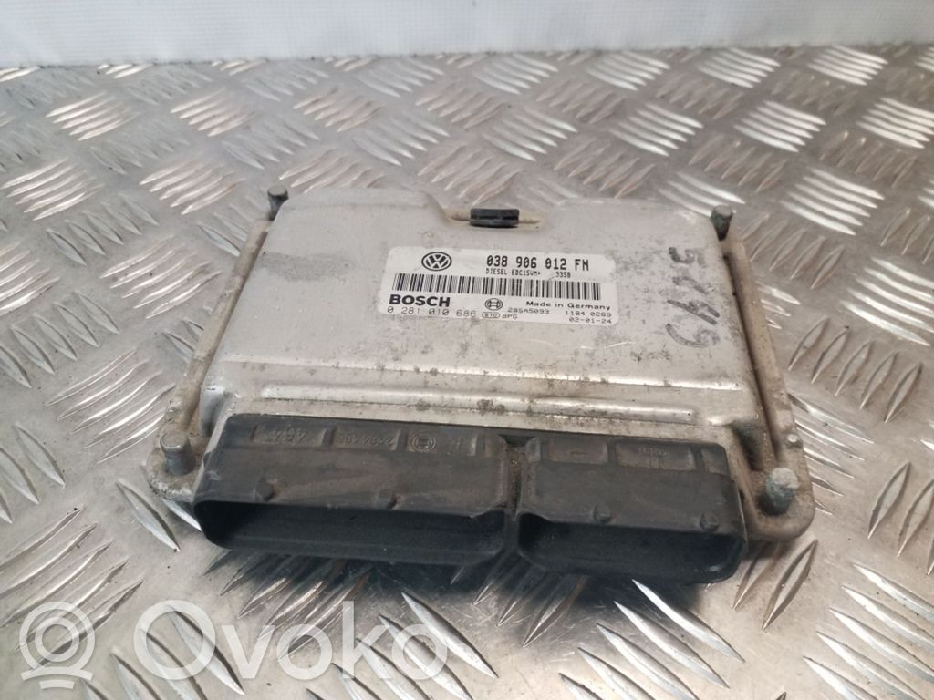 Engine control unit/module   0281010686,038906012FN