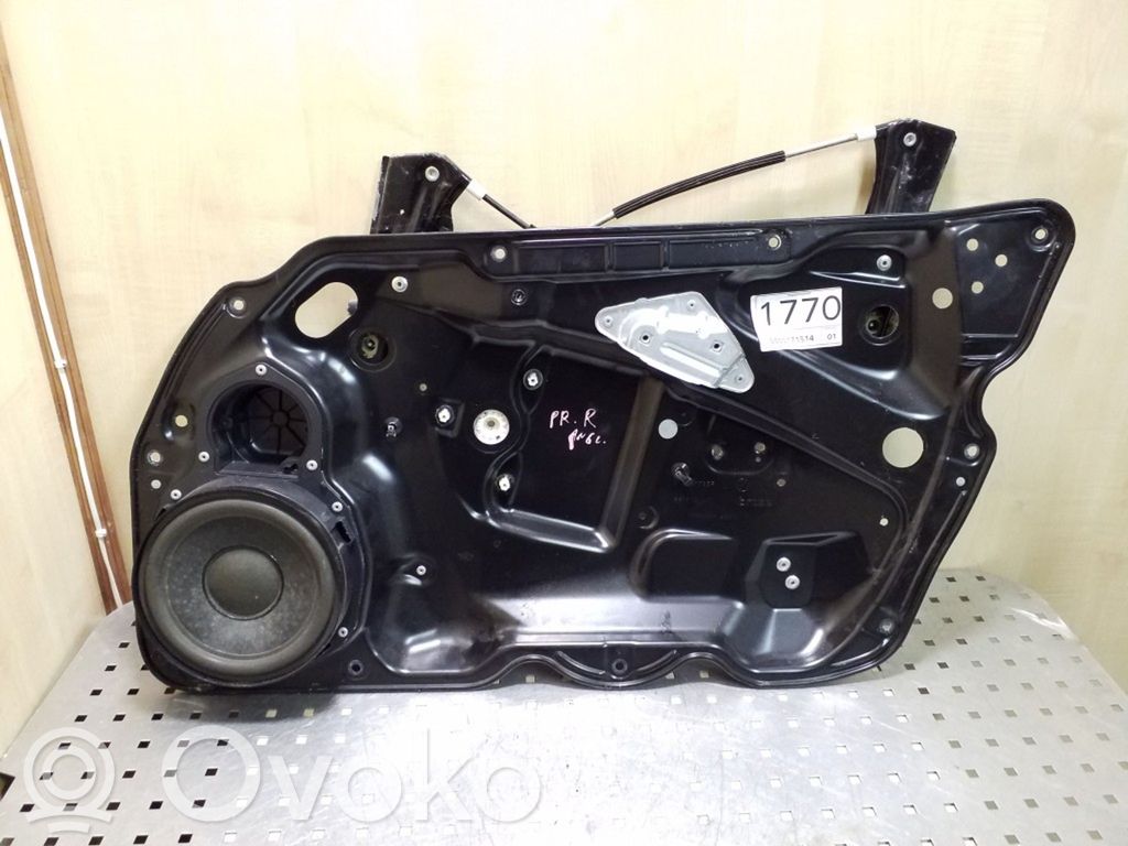 Volkswagen PASSAT B6 Mechanizm podnoszenia szyby przedniej bez silnika 