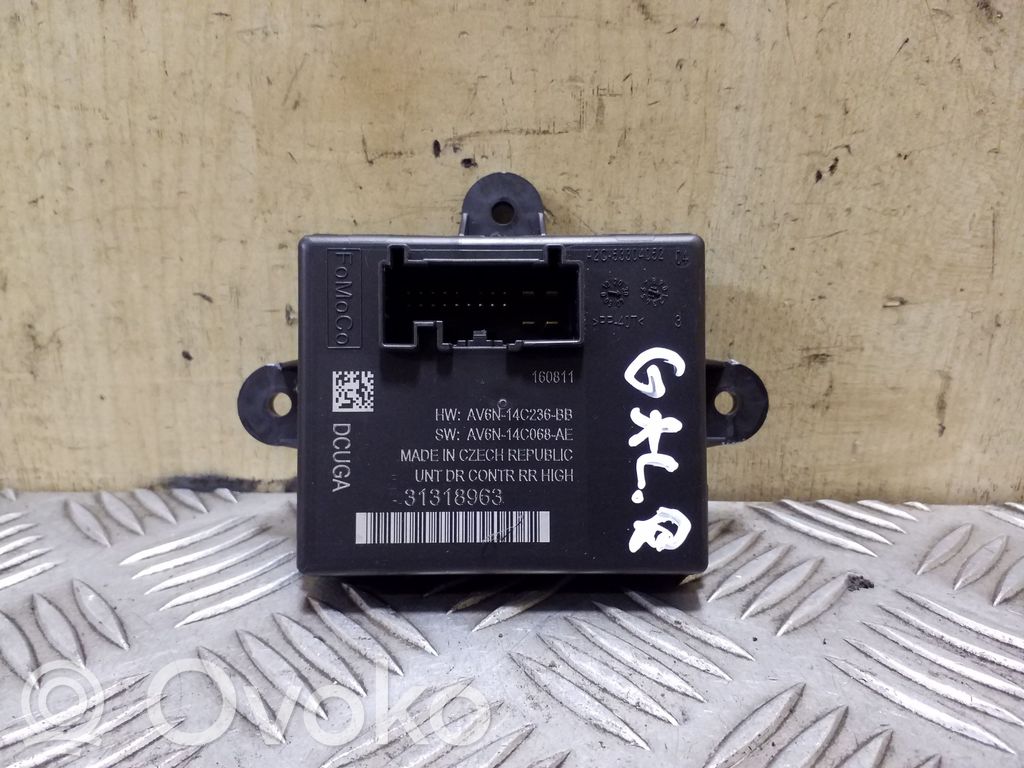 Oven ohjainlaite/moduuli   31318963,AV6N14C236BB,AV6N14C068AE