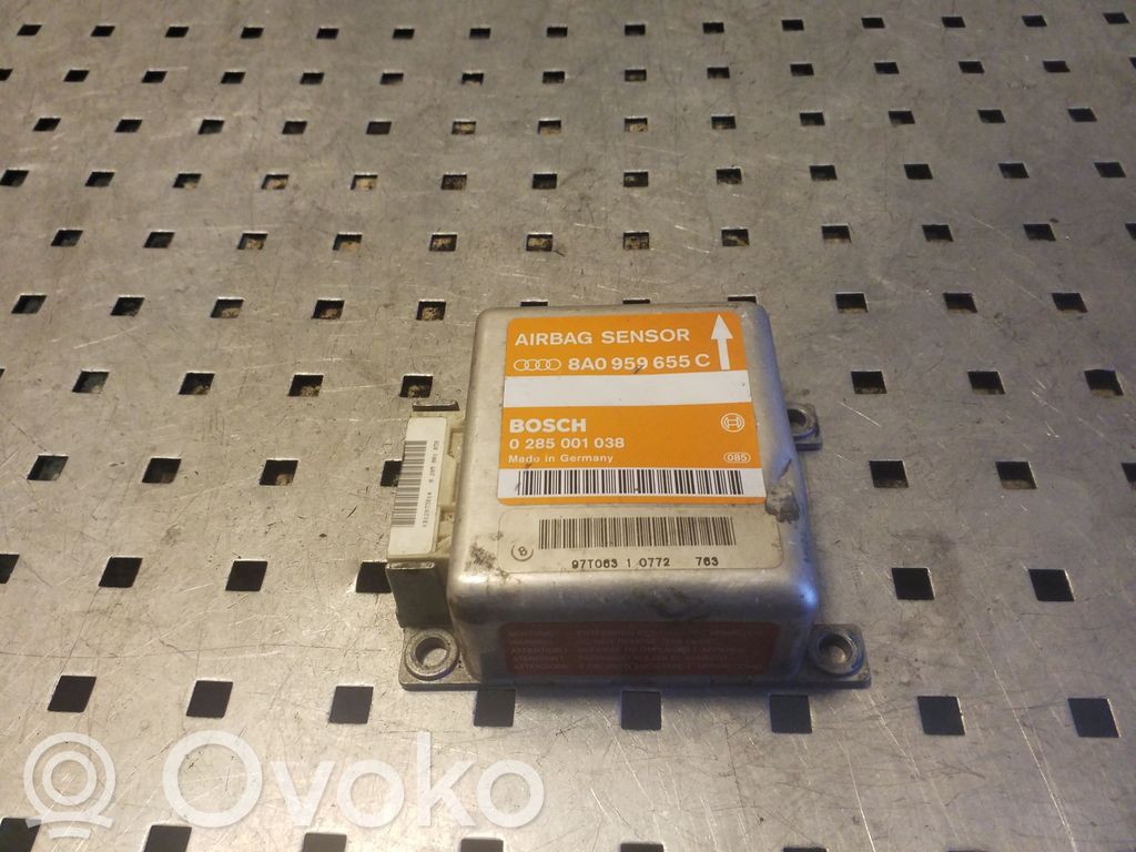 Unidad de control/módulo del Airbag   8A0959655C,0285001038