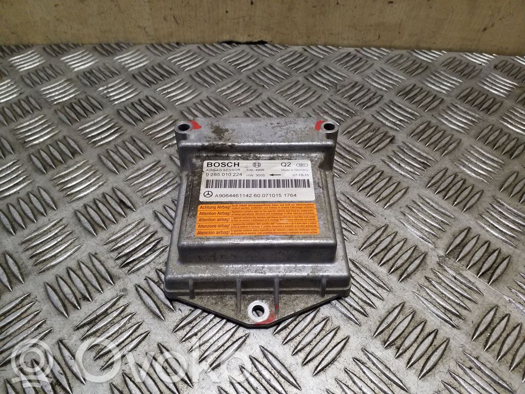 Unidad de control/módulo del Airbag   0285010224,A9064461142