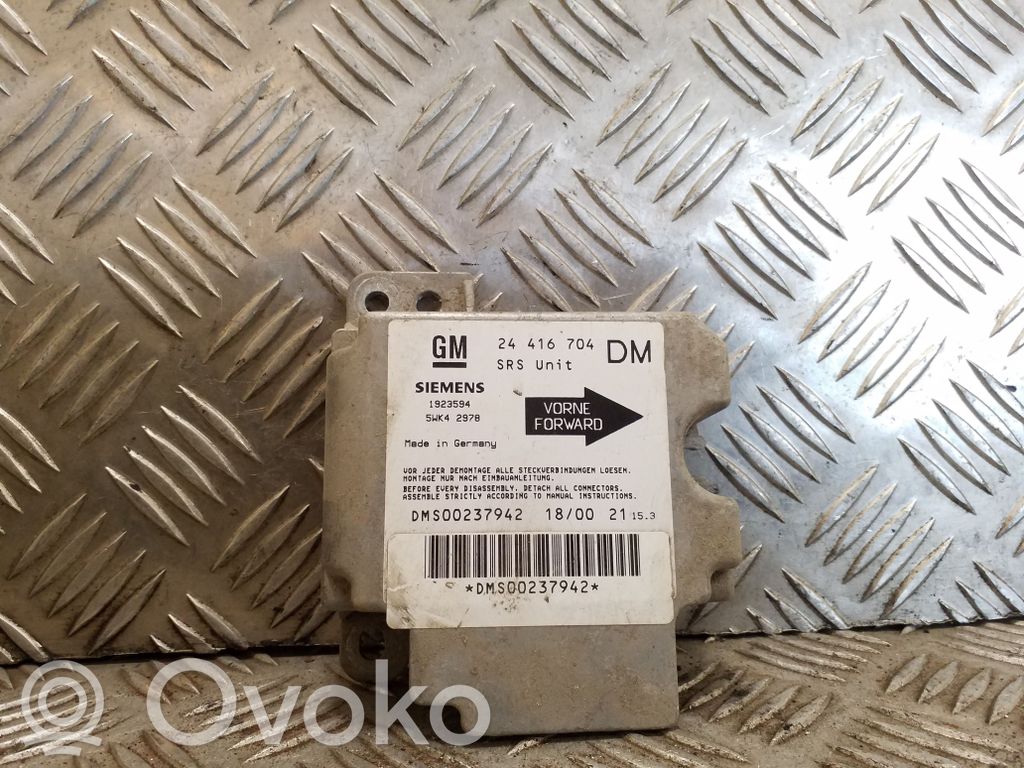 Unidad de control/módulo del Airbag   24416704