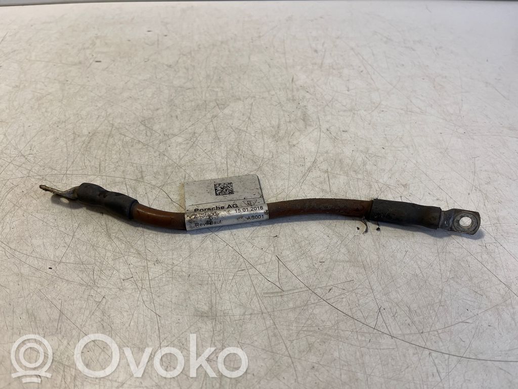 Porsche Taycan 9J1 Minus / Klema / Przewód akumulatora 