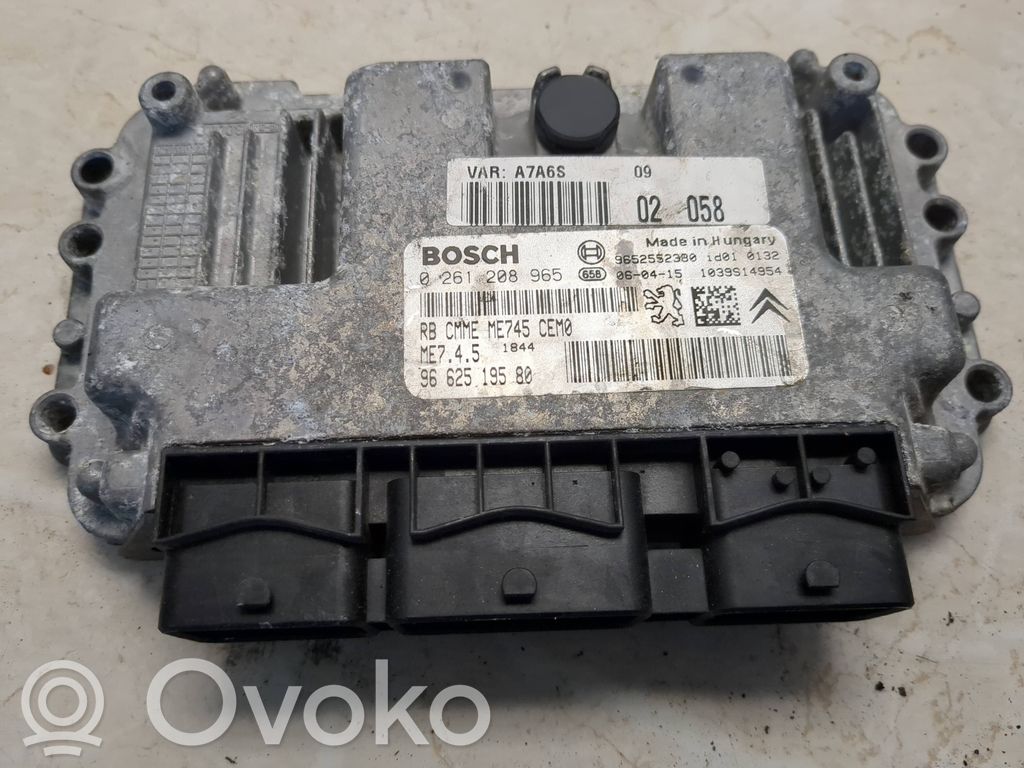 Citroen Berlingo Engine control unit/module 