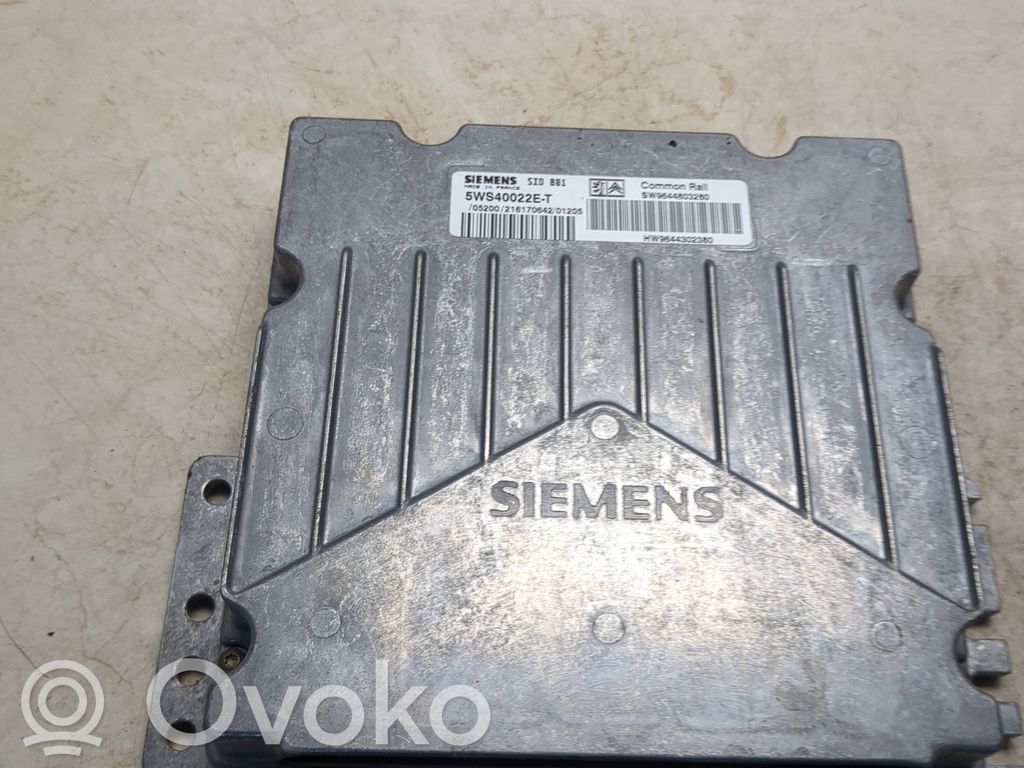 Peugeot 307 Engine control unit/module 
