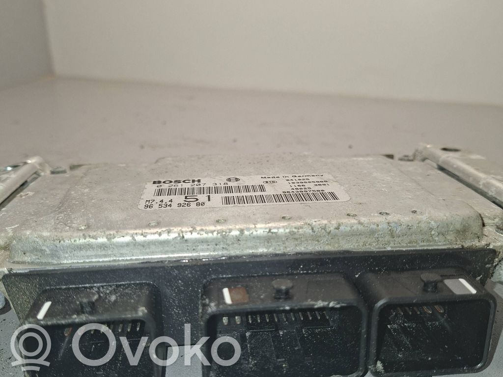 Engine control unit/module   0261207318,9653492680,9643897580