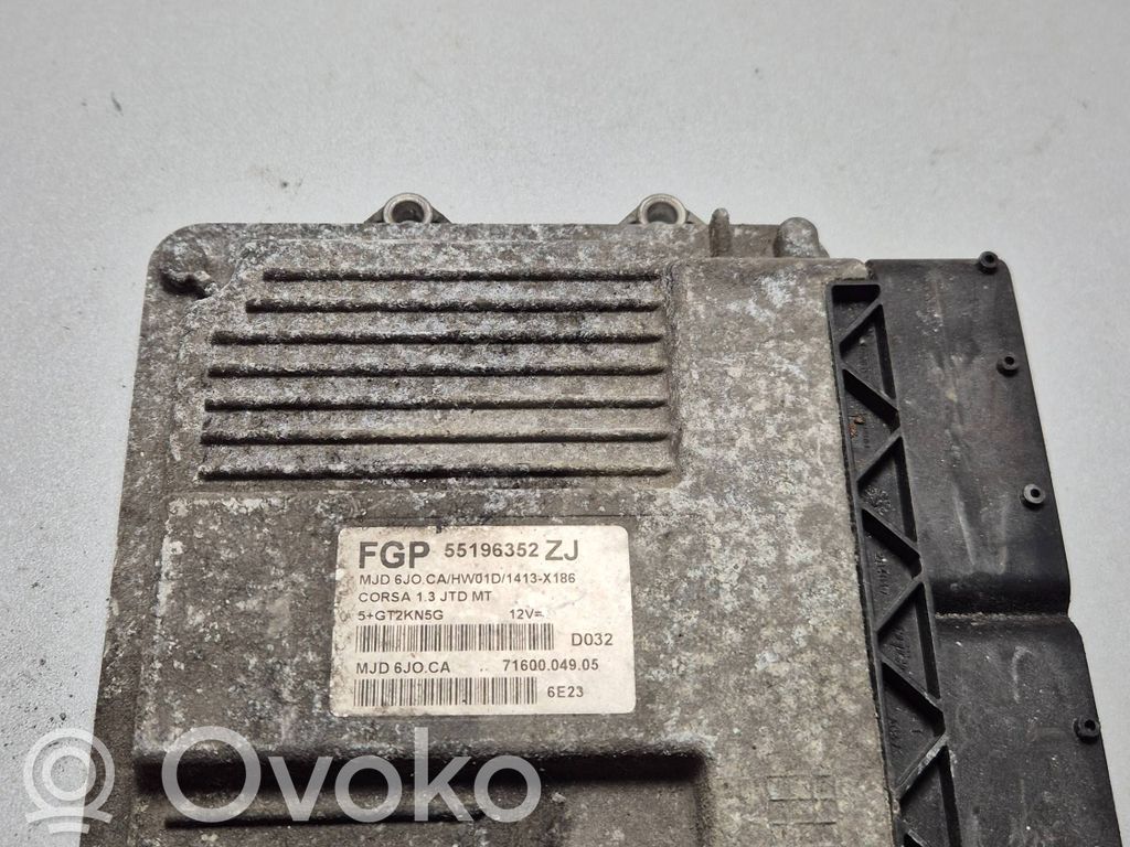Unidad de control/módulo del motor   55196352,7160004905