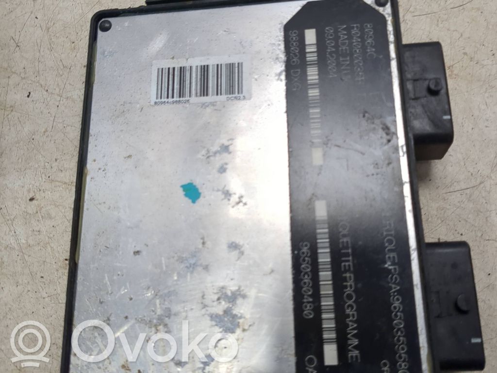 Peugeot Partner Engine control unit/module 