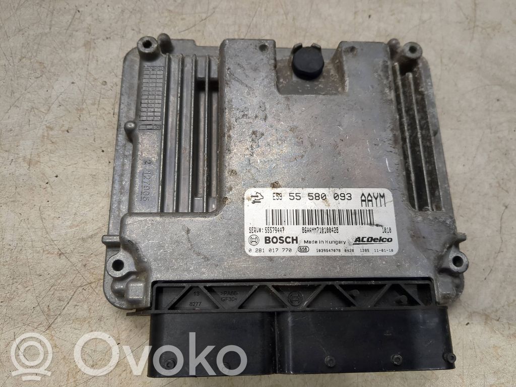 Engine control unit/module   55580093,0281017770,55579447