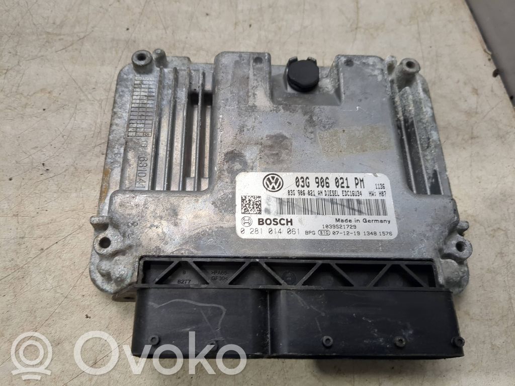 Engine control unit/module   03G906021PM,03G906021AN,0281014061