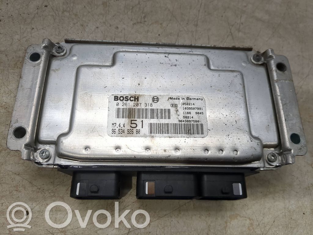 Citroen C4 I Picasso Engine control unit/module 