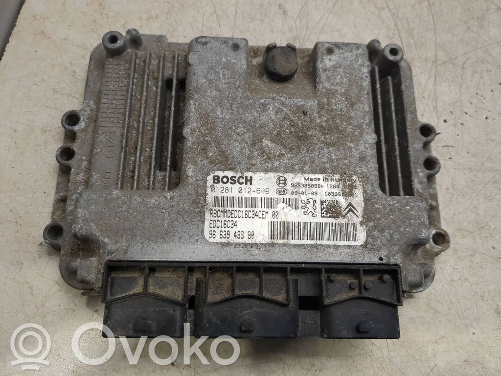 Peugeot 207 Engine control unit/module 