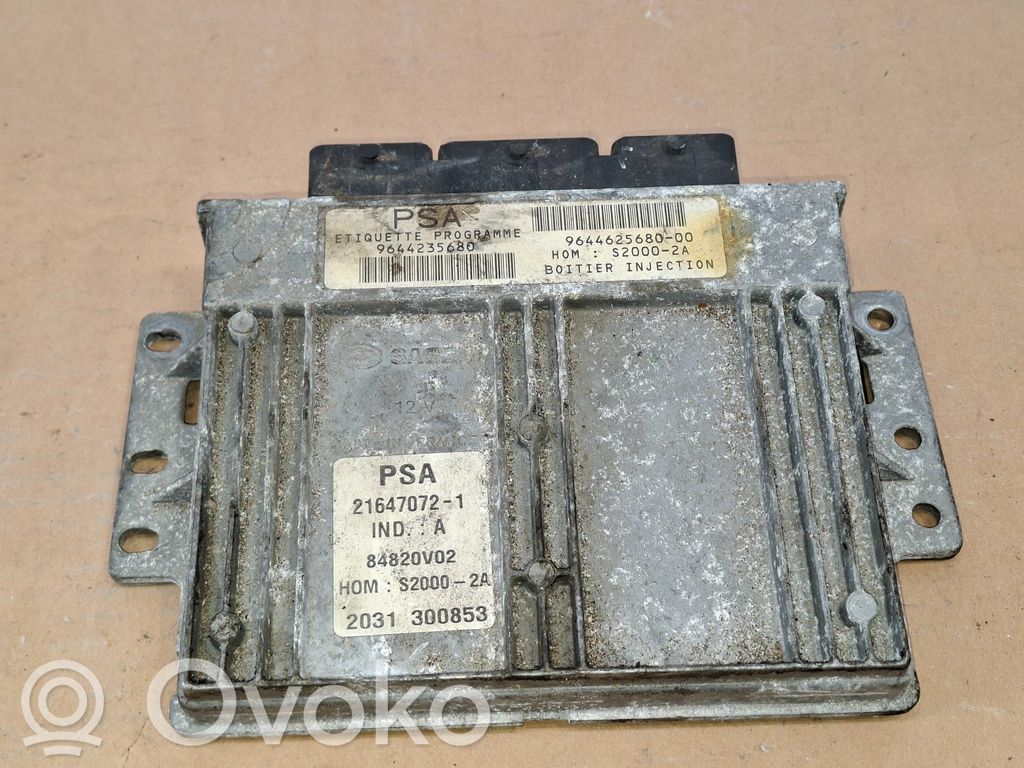 Peugeot 206 Engine control unit/module 