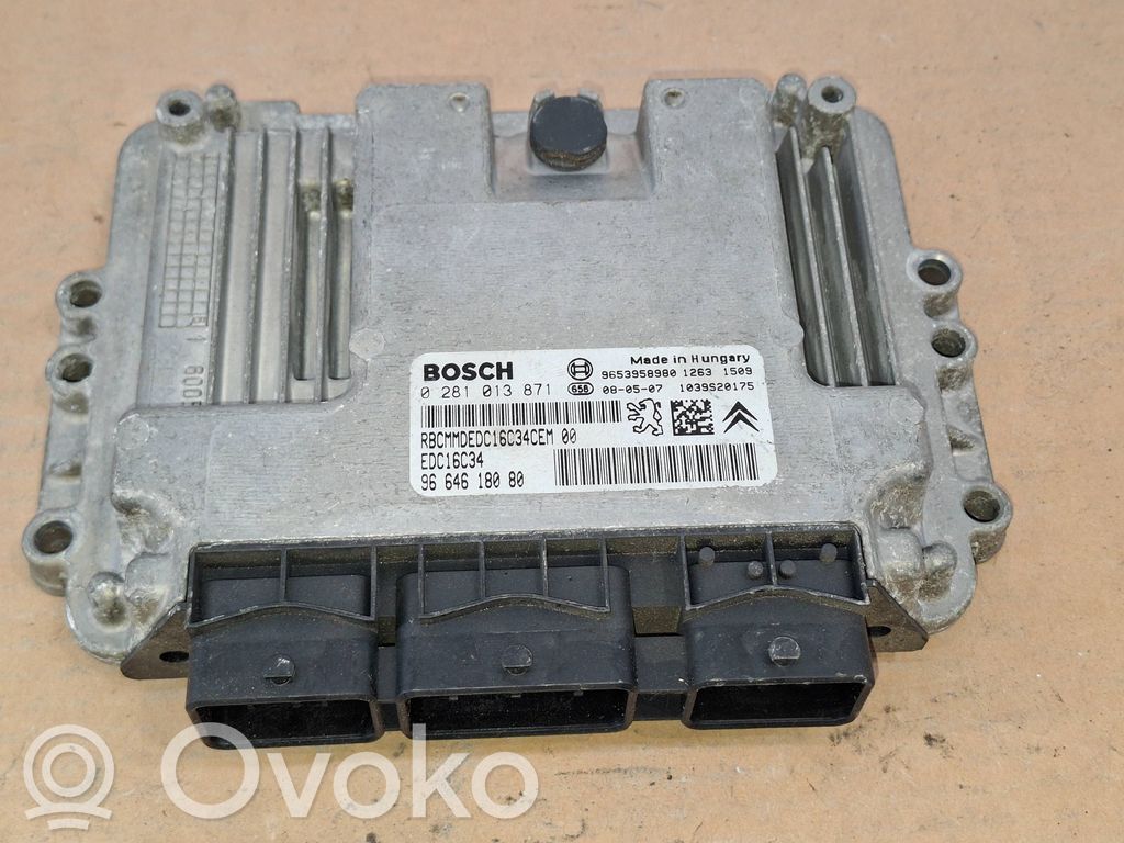 Citroen C4 I Picasso Engine control unit/module 