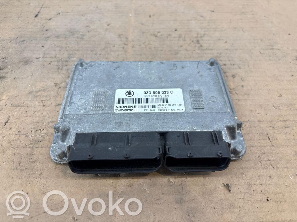Engine control unit/module   03D906033C,3PG1509,5WP40292