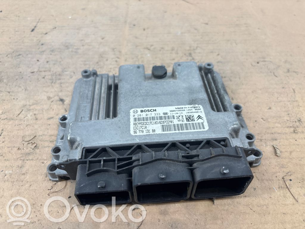Engine control unit/module   9666729580,9677013180,0281017333