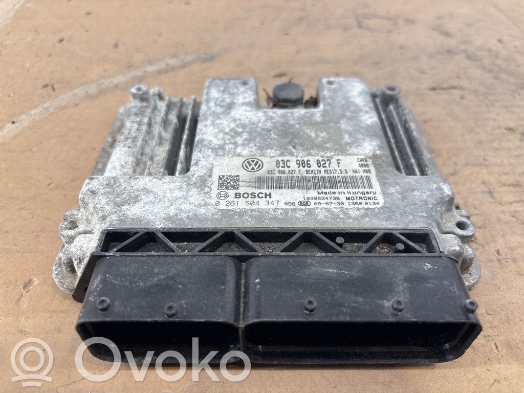 Engine control unit/module   03C906027F,0261S04347