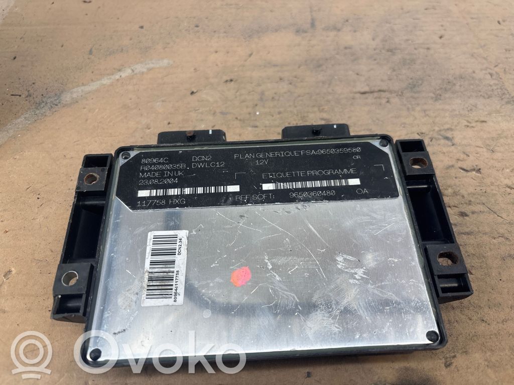 Citroen C4 I Picasso Moottorin ohjainlaite/moduuli 
