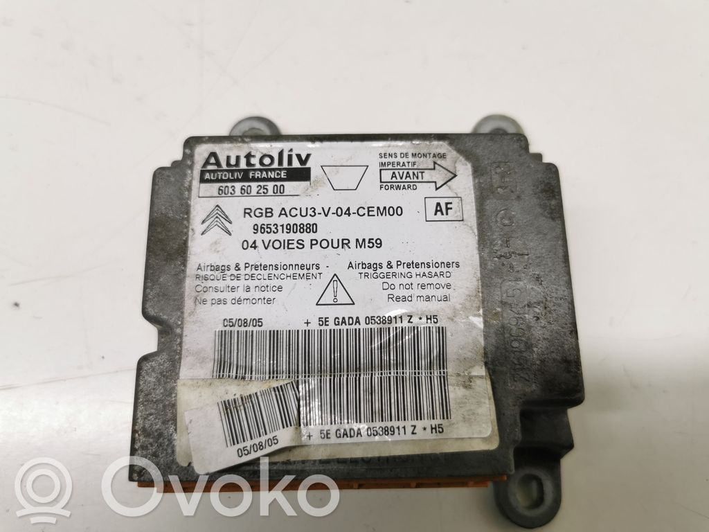 Airbag control unit/module   603602500