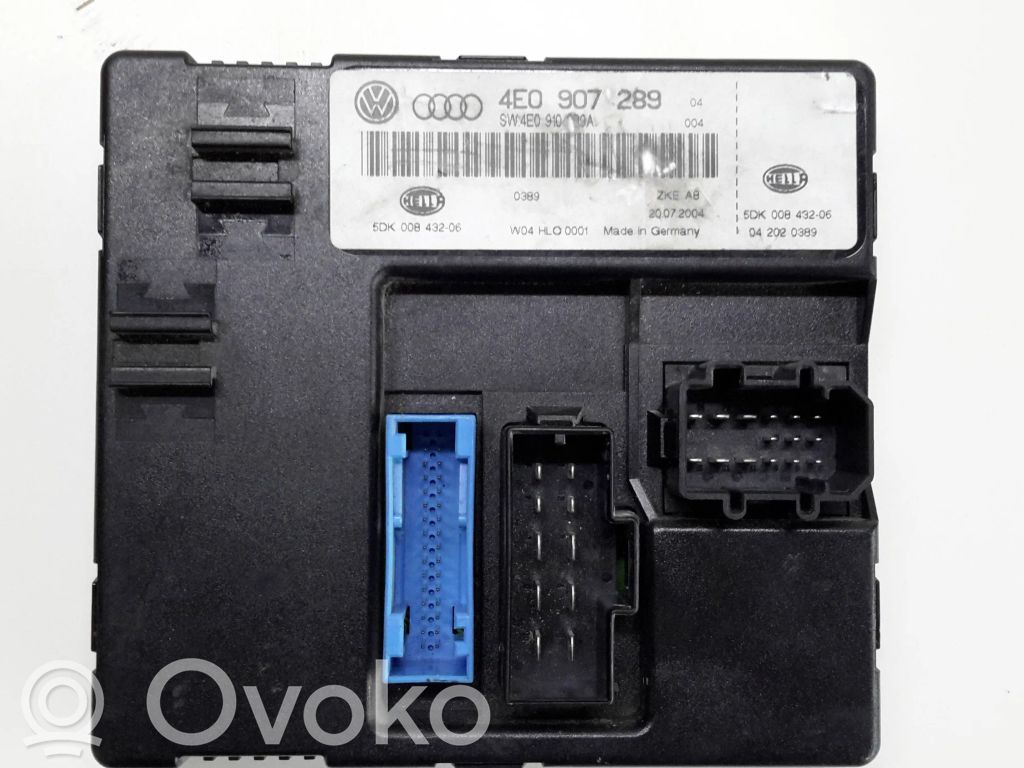Mukavuusmoduuli   4E0907289,5DK00843206,942020389,4F0910289A