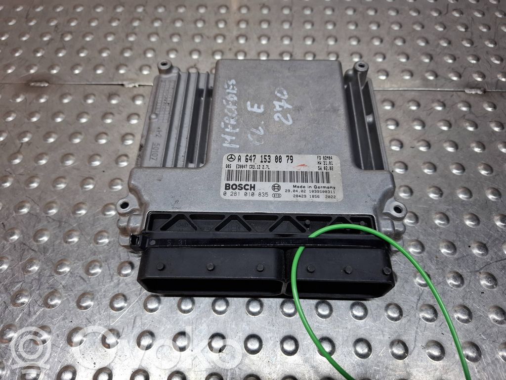 Engine control unit/module   S18031726,A6471530079,0281010835