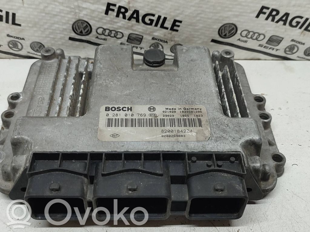 Engine control unit/module   8200184294,8200269883,0281010769