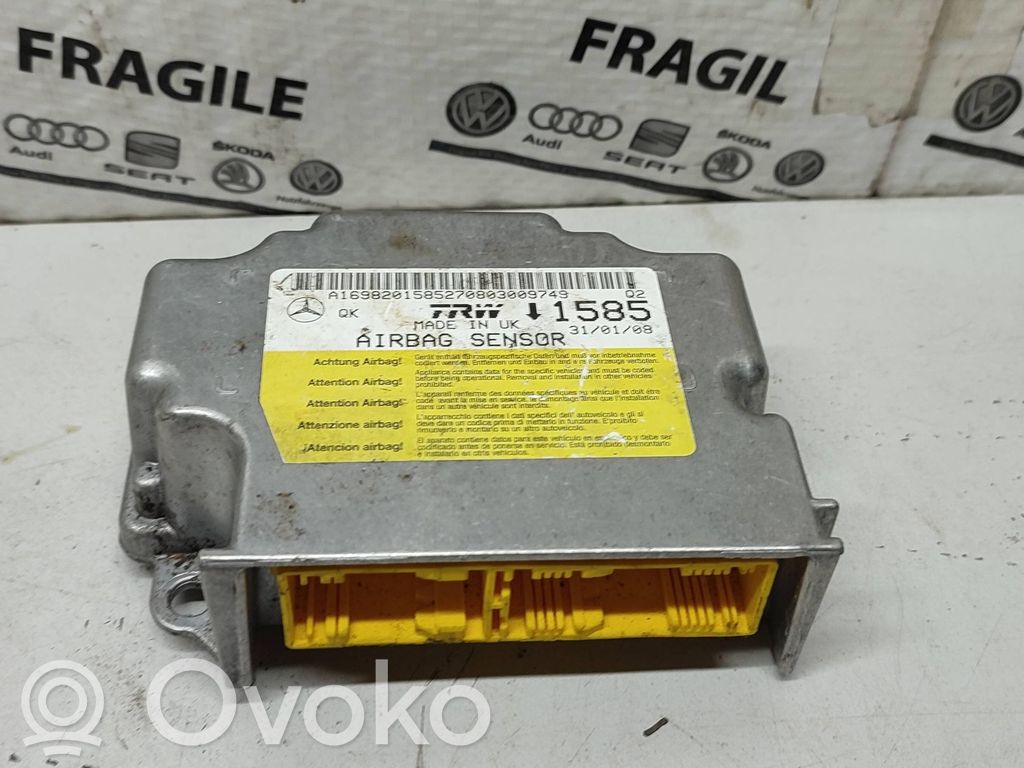 Mercedes-Benz A W168 Oro pagalvių valdymo blokas 