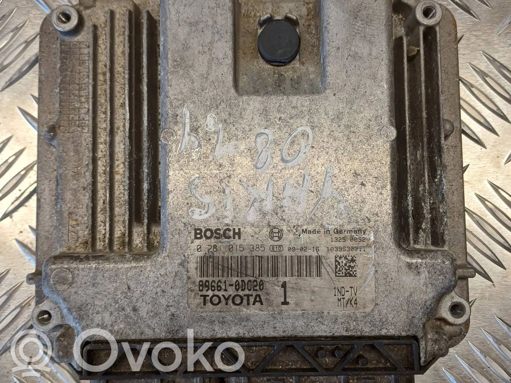 Toyota Yaris Engine control unit/module 