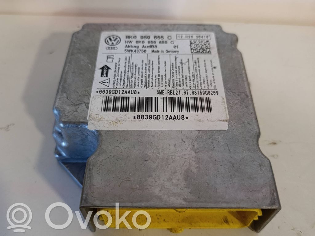 Audi A4 S4 B8 8K Airbag control unit/module 
