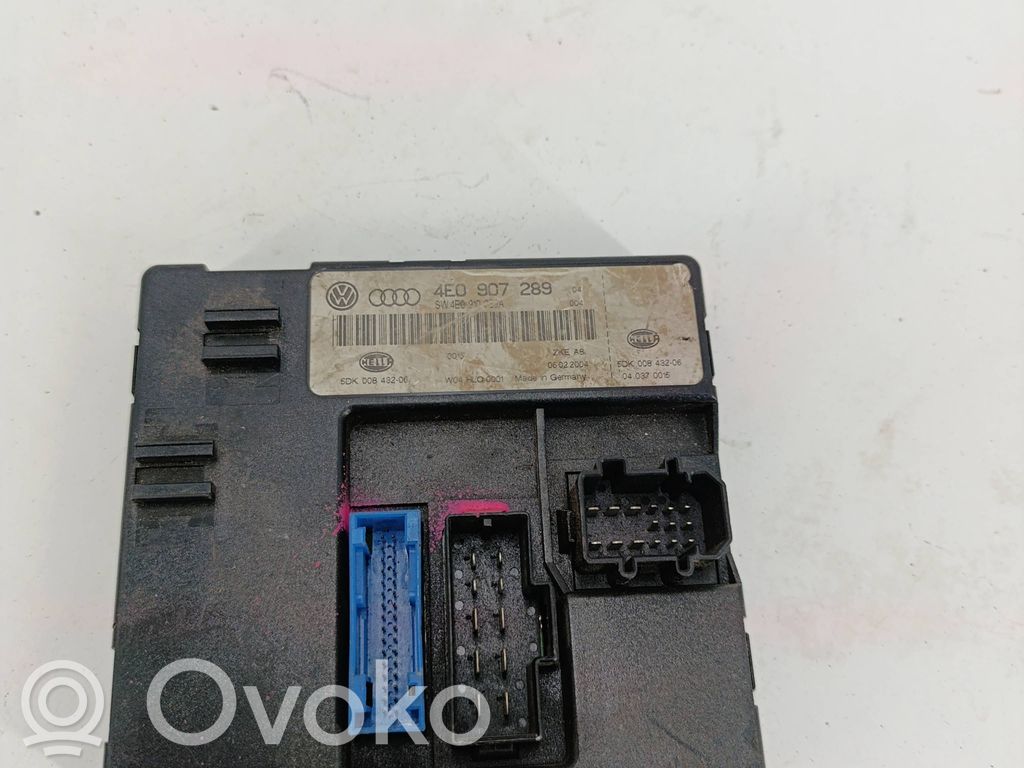 Comfort/convenience module   4E0907289,4E0910283A,5DK00843206