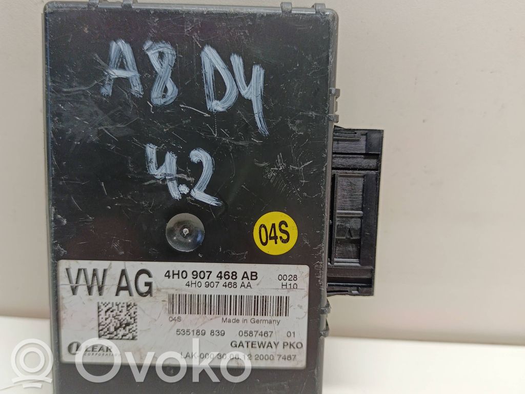 Audi A8 S8 D4 4H Módulo de control Gateway 