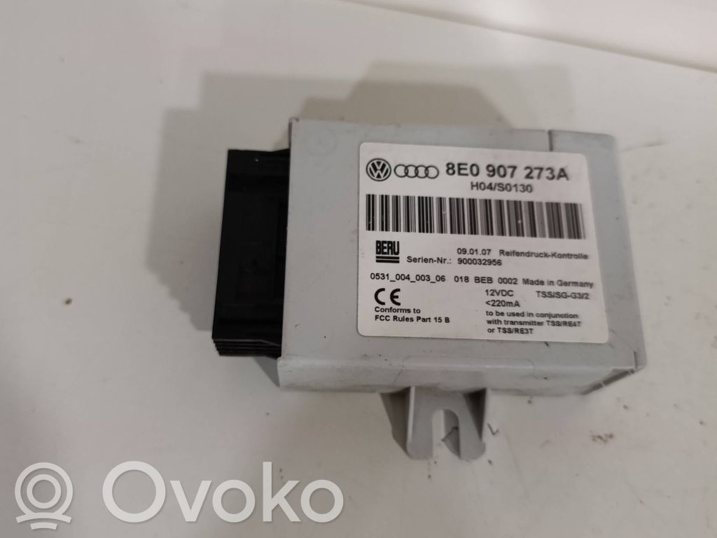 Audi A4 S4 B7 8E 8H Module de pression des pneus 