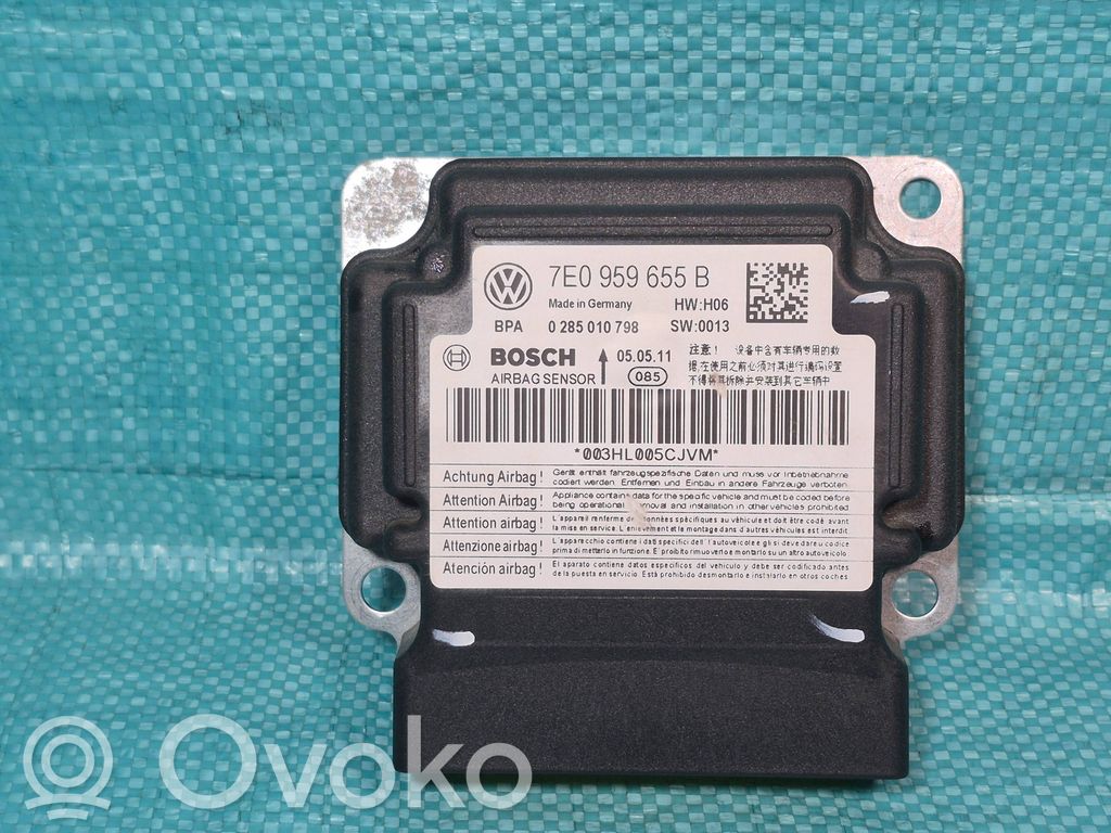 Airbag control unit/module   7E0959655B,0285010798,SW0013