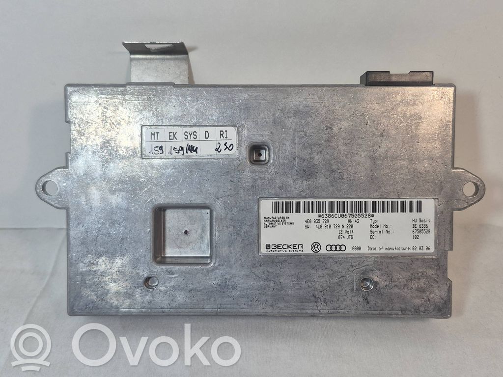 Audi Q7 4L Unidad de control MMI 