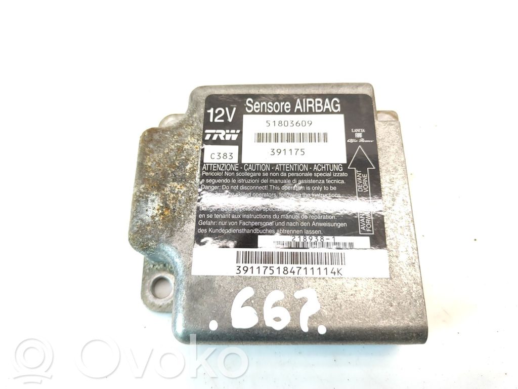 Fiat Panda II Airbag control unit/module 