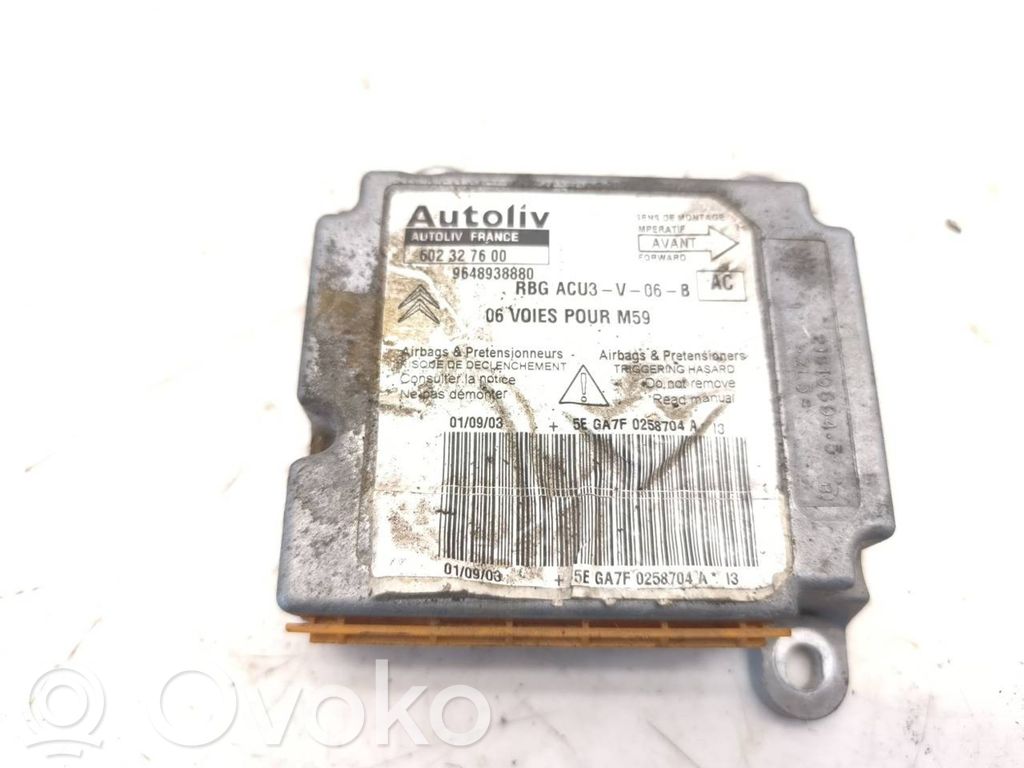 Citroen Berlingo Airbag control unit/module 