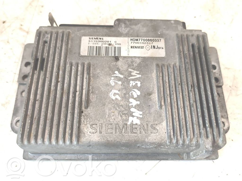 Engine control unit/module   7700860337,S115300201C
