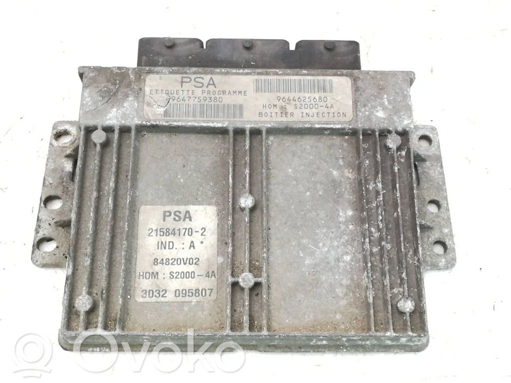 Peugeot 206 Engine control unit/module 
