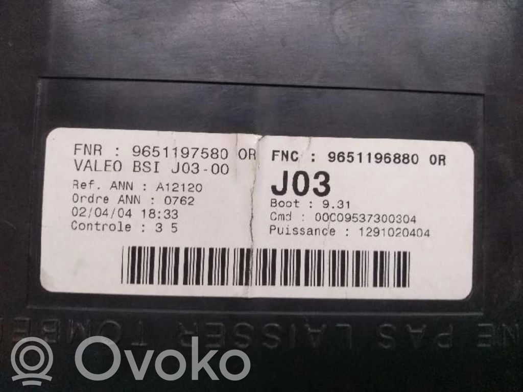 Peugeot 206+ Módulo de fusible 