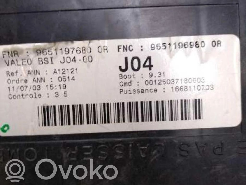 Peugeot 307 Sulakemoduuli 